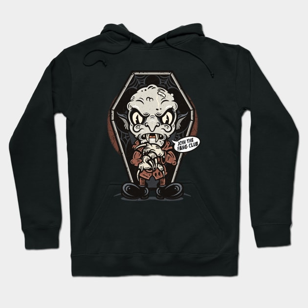 Nosferatu Old 1930s Cartoon Art Vintage Horror Movie Gothic Halloween Vampire Hoodie by TheGhoulishGarb